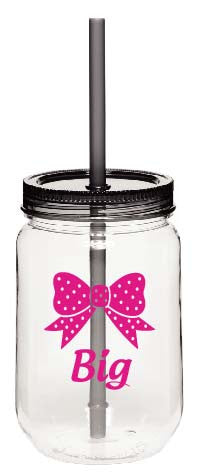 Big Sis Mason Jar Tumbler