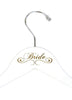 Engraved White Bridal Party Hangers