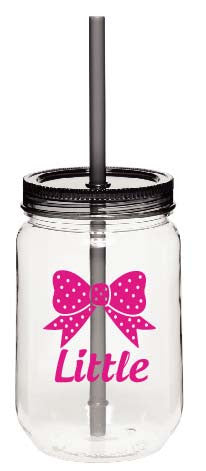 Lil Sis Mason Jar Tumbler