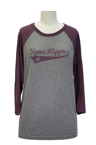 Sigma Kappa Vintage Baseball Tee
