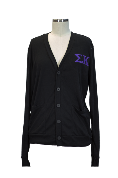 Sigma Kappa Letters Sweater - Black