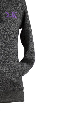 Sigma Kappa Crest Crewneck - Black