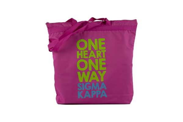 One Heart One Way Graffiti Tote