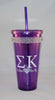 Rhinestone Sigma Kappa Tumbler