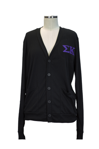 Sigma Kappa Letters Sweater - Black
